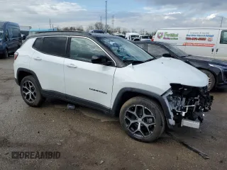 2024 Jeep Compass Limited с VIN 3C4NJDCN9RT136273, выставлен на аукционе Copart как лот 53324375 с пробегом 3 810 миль миль и Чистый • Clean title. История ставок и продаж доступна на DreamBid. Изображение 4.