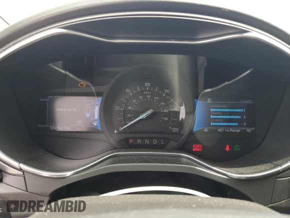 2016 Ford Fusion Titanium with VIN 3FA6P0SU7GR349548, listed as a Copart auction lot 53116325 with 124,354 mi miles and Salvage title. Bid and sale history available at DreamBid. Image 9.