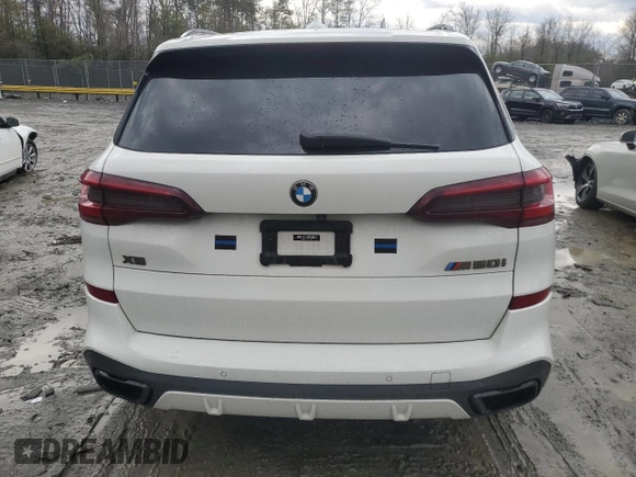 2020 BMW X5 M50i with VIN 5UXJU4C02L9C46464, listed as a Copart auction lot 43455805 with 89,337 mi miles and Salvage Title. Bid and sale history available at DreamBid. Image 6.