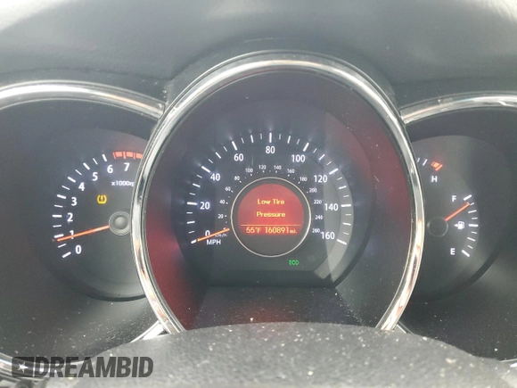 2013 Kia Optima EX with VIN 5XXGN4A78DG231512, listed as a Copart auction lot 52190005 with 160,891 mi miles and Salvage Title. Bid and sale history available at DreamBid. Image 9.