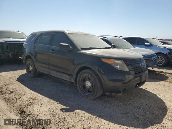 2014 Ford Utility Police Interceptor with VIN 1FM5K8AR6EGB44643, listed as a Copart auction lot 65148214 with 147,056 mi miles and Salvage Title. Bid and sale history available at carsss.com. Image 4.
