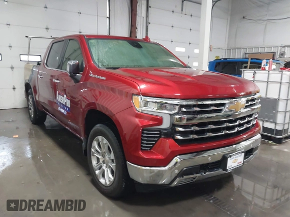 2023 Chevrolet Silverado 1500 LTZ with VIN 1GCUDGED4PZ183886, listed as a IAAI auction lot 41524723 with Not Provided miles and . Bid and sale history available at DreamBid. Image 1.