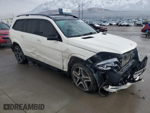 2018 Mercedes-Benz GLS 550 with VIN 4JGDF7DEXJB067446, listed as a Copart auction lot 44154124 with 44,110 mi miles and . Bid and sale history available at DreamBid. Image 4.