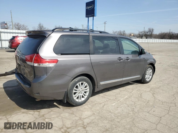 2013 Toyota Sienna XLE AAS with VIN 5TDYK3DC6DS402319, listed as a Copart auction lot 49848965 with 157,201 mi miles and Salvage Title. Bid and sale history available at carsss.com. Image 3.