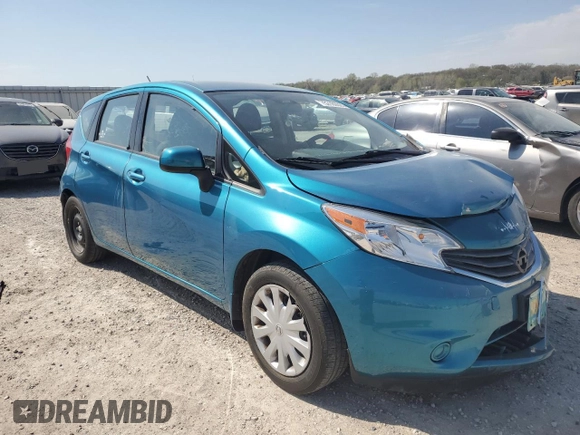 2014 Nissan Note SV with VIN 3N1CE2CP9EL373201, listed as a Copart auction lot 53180025 with 57,945 mi miles and Salvage Title. Bid and sale history available at DreamBid. Image 4.