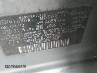 2013 Hyundai Elantra с VIN KMHD35LE2DU022458, выставлен на аукционе IAAI как лот 42479149 с пробегом 191 511 миль миль и . История ставок и продаж доступна на DreamBid. Изображение 9.