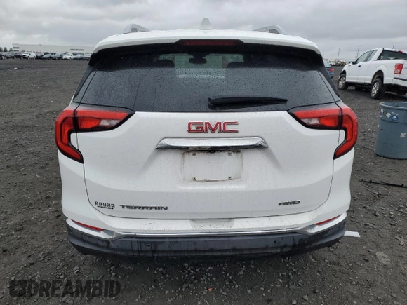 2020 GMC Terrain SLT with VIN 3GKALVEV2LL311292, listed as a Copart auction lot 57262385 with 76,642 mi miles and Salvage title. Bid and sale history available at DreamBid. Image 6.