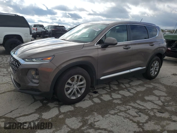 2020 Hyundai Santa Fe SE with VIN 5NMS23AD9LH264926, listed as a Copart auction lot 53809265 with 57,780 mi miles and Salvage title. Bid and sale history available at DreamBid. Image 1.