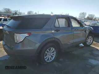 2021 Ford Explorer with VIN 1FMSK8BH4MGB32045, listed as a Copart auction lot 88047105 with 0 mi miles and Salvage Title. Bid and sale history available at carsss.com. Image 3.