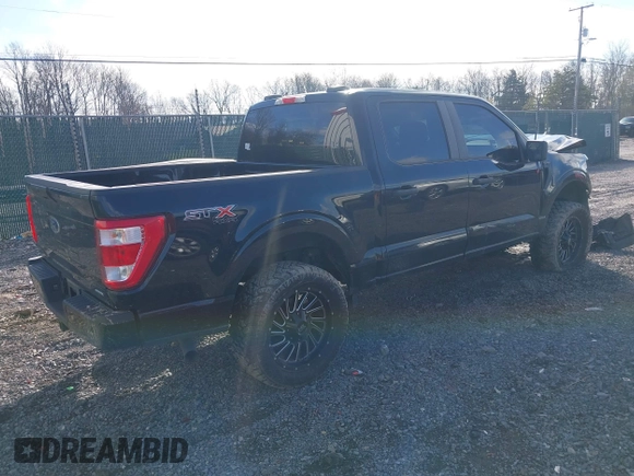 2023 Ford F-150 XL with VIN 1FTEW1EP8PFA77576, listed as a IAAI auction lot 40942745 with 29,653 mi miles. Bid and sale history available at carsss.com. Image 4.