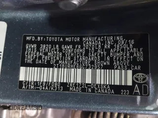 2016 Toyota Corolla L with VIN 2T1BURHE6GC732957, listed as a IAAI auction lot 42365113 with 123,738 mi miles and . Bid and sale history available at DreamBid. Image 9.