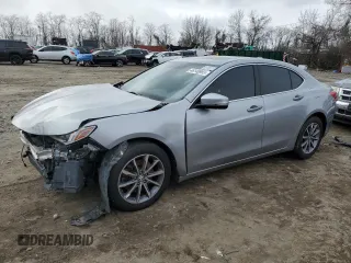 2018 Acura TLX with VIN 19UUB1F36JA011293, listed as a Copart auction lot 46149955 with 85,558 mi miles and Clean Title. Bid and sale history available at carsss.com. Image 1.