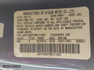 2014 Infiniti Q60 Coupe Journey with VIN JN1CV6EK7EM111823, listed as a IAAI auction lot 41848604 with 86,557 mi miles. Bid and sale history available at carsss.com. Image 9.