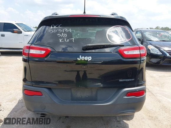 2016 Jeep Cherokee Sport with VIN 1C4PJLAB5GW297349, listed as a IAAI auction lot 42367544 with 142,930 mi miles and . Bid and sale history available at DreamBid. Image 16.
