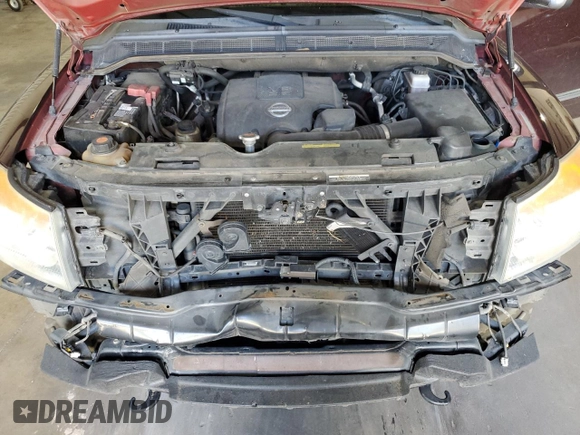 2014 Nissan Armada Platinum z VIN 5N1BA0NFXEN610416, wystawiony jako Copart lot #74033474 z przebiegiem 151 302 mil mil oraz Szkoda całkowita • Salvage title. Historia ofert i sprzedaży dostępna na DreamBid. Obrazek 12.
