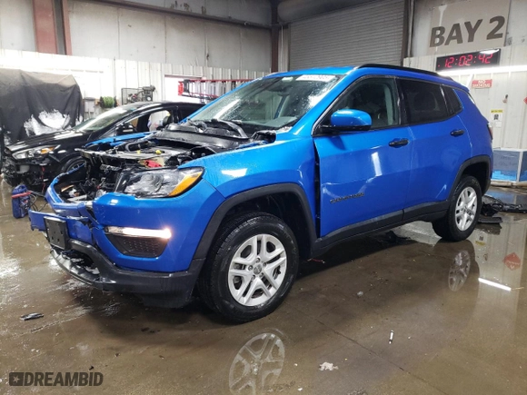 2020 Jeep Compass Sport with VIN 3C4NJDAB5LT149277, listed as a Copart auction lot 45512905 with 78,251 mi miles and Salvage Title. Bid and sale history available at carsss.com. Image 1.