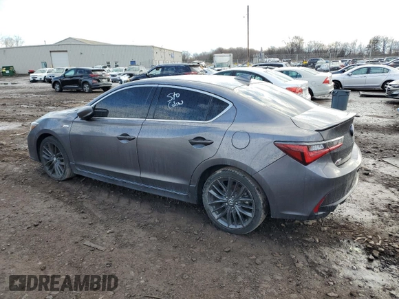 2020 Acura ILX w/Premium/A-SPEC Pkg with VIN 19UDE2F83LA005558, listed as a Copart auction lot 70951894 with 44,913 mi miles and Salvage Title. Bid and sale history available at carsss.com. Image 2.