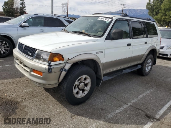 1999 Mitsubishi Montero LS z VIN JA4LS31H2XP037110, wystawiony jako Copart lot #45447485 z przebiegiem 166 942 mil mil oraz Szkoda całkowita • Salvage title. Historia ofert i sprzedaży dostępna na DreamBid. Obrazek 1.