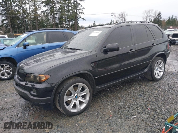 2005 BMW X5 4.8is with VIN 5UXFA93515LE82570, listed as a IAAI auction lot 41759657 with 212,687 mi miles. Bid and sale history available at carsss.com. Image 17.