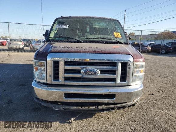 2010 Ford Econoline Passenger XL with VIN 1FMNE1BW6ADA87472, listed as a Copart auction lot 74989314 with 215,315 mi miles and Salvage Title. Bid and sale history available at DreamBid. Image 5.