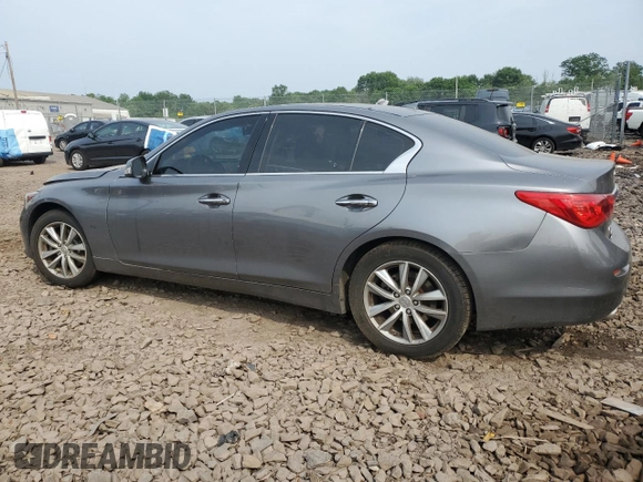 2015 Infiniti Q50 Premium with VIN JN1BV7ARXFM421115, listed as a Copart auction lot 60875545 with 84,549 mi miles and Salvage title. Bid and sale history available at DreamBid. Image 2.