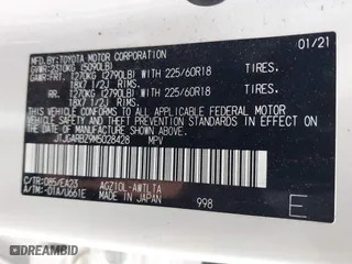 2021 Lexus NX with VIN JTJGARBZ9M5028428, listed as a IAAI auction lot 41719808 with 1 mi miles. Bid and sale history available at carsss.com. Image 9.