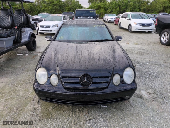 2002 Mercedes-Benz CLK-Class AMG with VIN WDBLJ74G32T102631, listed as a Copart auction lot 74875534 with 0 mi miles and Salvage Title. Bid and sale history available at carsss.com. Image 5.