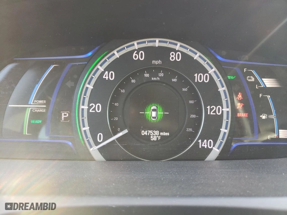 2014 Honda Accord Hybrid EX-L with VIN 1HGCR6F58EA003112, listed as a Copart auction lot 74883624 with 76,504 mi miles and Salvage Title. Bid and sale history available at carsss.com. Image 9.