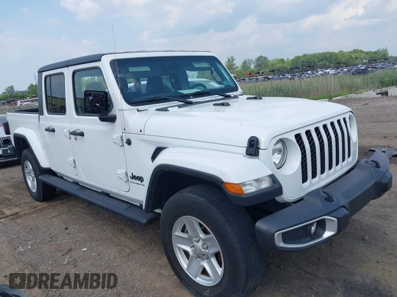 2023 Jeep Gladiator Sport S with VIN 1C6HJTAG3PL532694, listed as a IAAI auction lot 42446863 with 40,525 mi miles and . Bid and sale history available at DreamBid. Image 1.