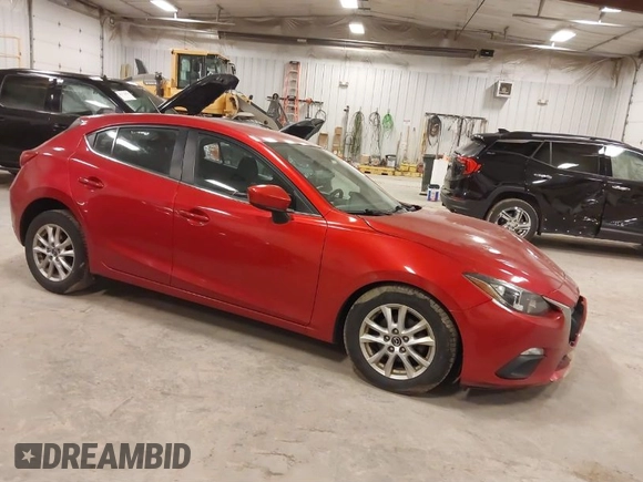2014 Mazda Mazda3 i Touring with VIN JM1BM1L76E1100696, listed as a IAAI auction lot 41788756 with 155,011 mi miles. Bid and sale history available at carsss.com. Image 1.