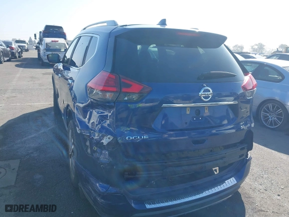 2017 Nissan Rogue SL with VIN 5N1AT2MV8HC837663, listed as a IAAI auction lot 41665278 with 74,694 mi miles. Bid and sale history available at carsss.com. Image 3.