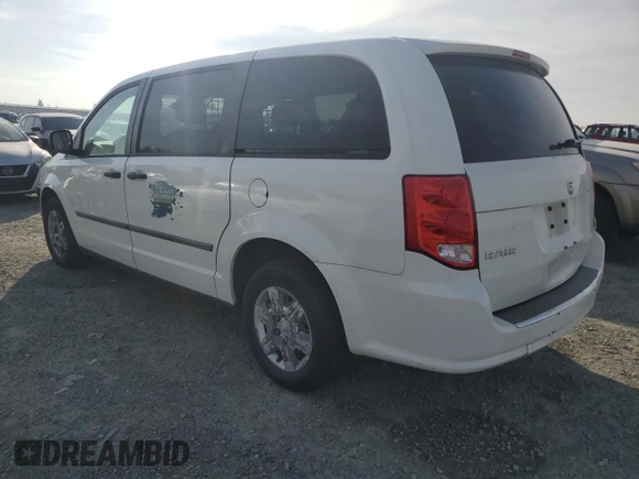 2013 Ram Cargo Van Tradesman with VIN 2C4JRGAG7DR697242, listed as a Copart auction lot 83590654 with 159,098 mi miles and Clean Title. Bid and sale history available at carsss.com. Image 2.