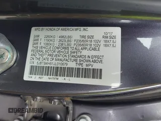 2018 Acura RDX Technology with VIN 5J8TB4H51JL010679, listed as a IAAI auction lot 41973440 with 97,643 mi miles and . Bid and sale history available at carsss.com. Image 9.