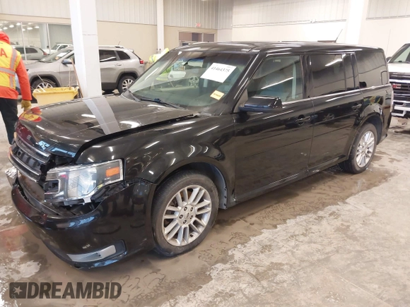 2014 Ford Flex SEL z VIN 2FMGK5C82EBD10529, wystawiony jako IAAI lot #41464375 z przebiegiem 95 528 mil mil oraz . Historia ofert i sprzedaży dostępna na DreamBid. Obrazek 2.