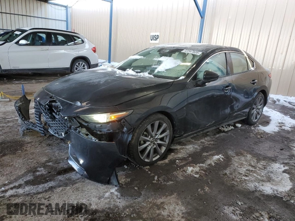 2019 Mazda 3 Premium with VIN 3MZBPAEM4KM105014, listed as a Copart auction lot 42347835 with 46,813 mi miles and Salvage Title. Bid and sale history available at DreamBid. Image 1.