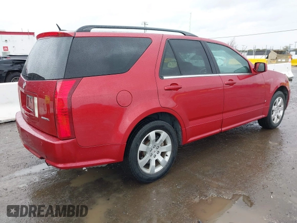 2008 Cadillac SRX AWD with VIN 1GYEE637580124158, listed as a IAAI auction lot 41501236 with 101,572 mi miles. Bid and sale history available at carsss.com. Image 4.