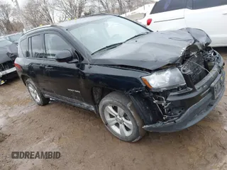 2015 Jeep Compass High Altitude Edition with VIN 1C4NJDEB9FD396502, listed as a IAAI auction lot 41757194 with 157,928 mi miles. Bid and sale history available at carsss.com. Image 1.