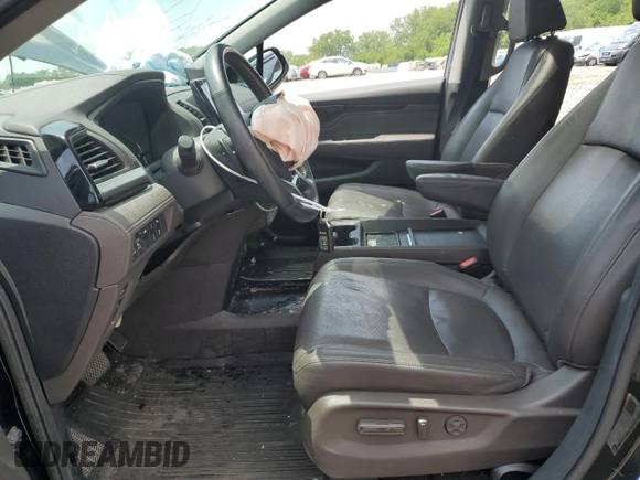 2018 Honda Odyssey Elite with VIN 5FNRL6H92JB050180, listed as a Copart auction lot 60478375 with 104,776 mi miles and Salvage title. Bid and sale history available at DreamBid. Image 7.