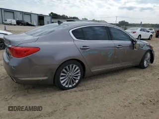 2015 Kia K900 Luxury with VIN KNALW4D42F6020253, listed as a Copart auction lot 72138934 with 112,947 mi miles and Salvage Title. Bid and sale history available at carsss.com. Image 3.