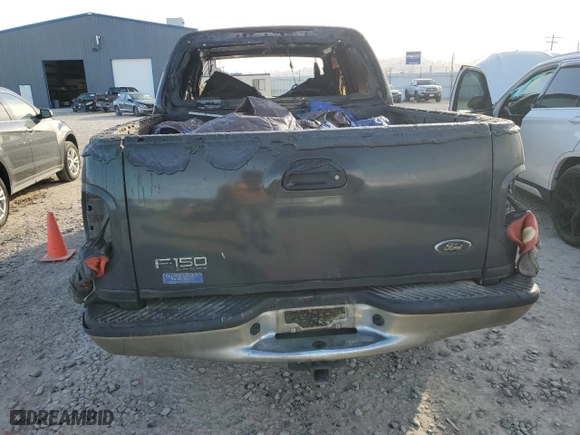 2001 Ford F-150 SuperCrew XLT with VIN 1FTRW08L51KE37549, listed as a Copart auction lot 46435215 with 0 mi miles and Salvage Title. Bid and sale history available at carsss.com. Image 6.