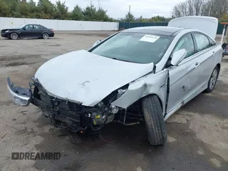 2015 Hyundai Sonata Hybrid Limited with VIN KMHEC4A45FA051854, listed as a IAAI auction lot 41853648 with 160,422 mi miles. Bid and sale history available at carsss.com. Image 6.