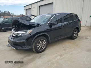 2021 Honda Pilot EX-L with VIN 5FNYF5H56MB003989, listed as a Copart auction lot 42028785 with 66,747 mi miles and Salvage Title. Bid and sale history available at carsss.com. Image 1.