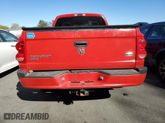2007 Dodge Dakota SLT with VIN 1D7HW48N57S103881, listed as a Copart auction lot 75803604 with 194,688 mi miles and Salvage title. Bid and sale history available at DreamBid. Image 6.
