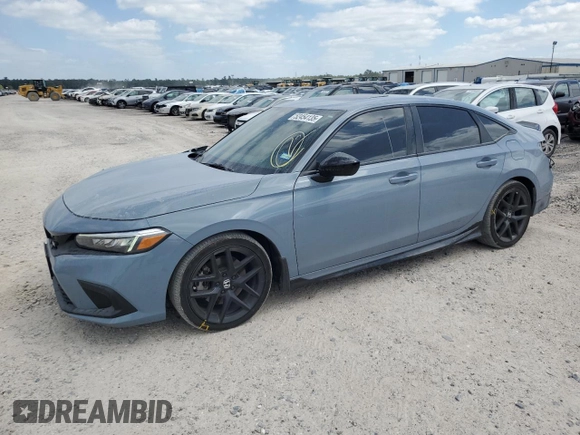 2022 Honda Civic Si z VIN 2HGFE1E58NH474272, wystawiony jako Copart lot #52454135 z przebiegiem 76 380 mil mil oraz Szkody całkowita. Historia ofert i sprzedaży dostępna na DreamBid. Obrazek 1.