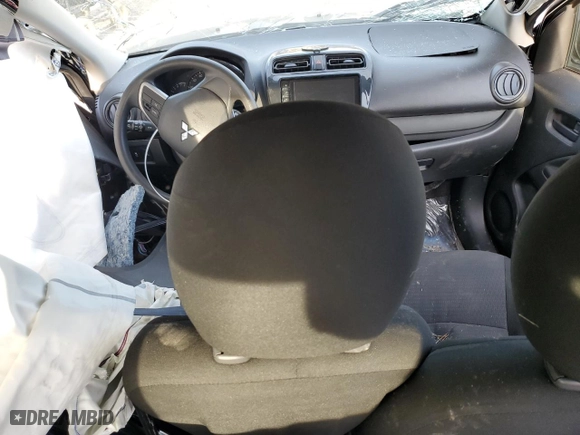 2022 Mitsubishi Mirage G4 ES with VIN ML32FUFJ6NHF02394, listed as a Copart auction lot 43733815 with 0 mi miles and Salvage Title. Bid and sale history available at carsss.com. Image 8.