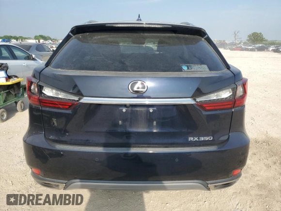 2020 Lexus RX with VIN 2T2HZMAA5LC165832, listed as a Copart auction lot 51622885 with 41,223 mi miles and Salvage Title. Bid and sale history available at carsss.com. Image 6.