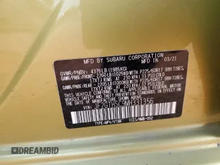 2021 Subaru Crosstrek Special Sports with VIN JF2GTHSC9MH331356, listed as a Copart auction lot 59664615 with 13,293 mi miles and Salvage title. Bid and sale history available at DreamBid. Image 14.