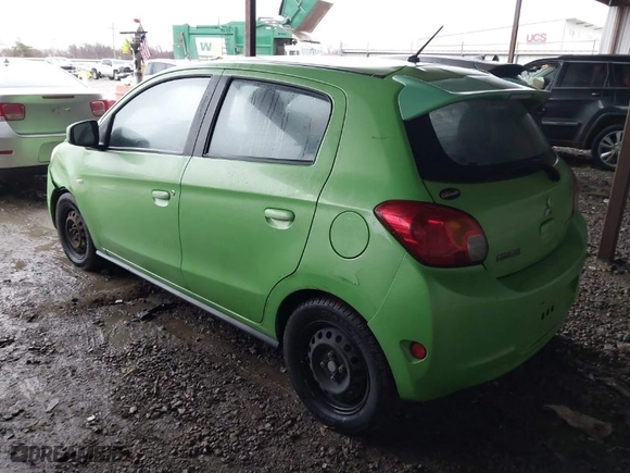 2015 Mitsubishi Mirage DE with VIN ML32A3HJ2FH009459, listed as a IAAI auction lot 41199208 with 142,447 mi miles. Bid and sale history available at carsss.com. Image 3.