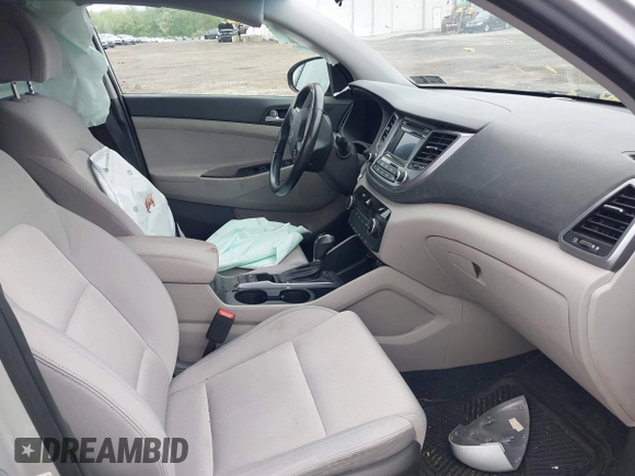2017 Hyundai Tucson Sport with VIN KM8J3CA29HU596173, listed as a IAAI auction lot 42191106 with 52,598 mi miles and . Bid and sale history available at DreamBid. Image 5.