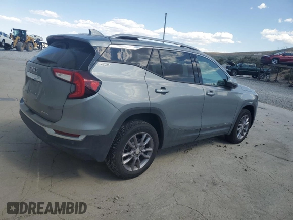 2023 GMC Terrain SLT with VIN 3GKALVEG9PL104826, listed as a Copart auction lot 61228295 with 26,444 mi miles and Clean title. Bid and sale history available at DreamBid. Image 3.